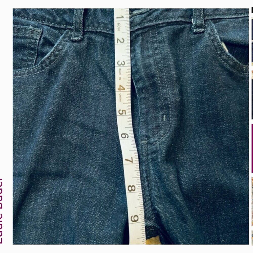 EUC women's Eddie Bauer crop jeans size 12 - Picture 12 of 12